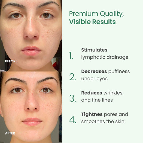 Jade Roller & Gua Sha Set – Real Jade Facial Massager