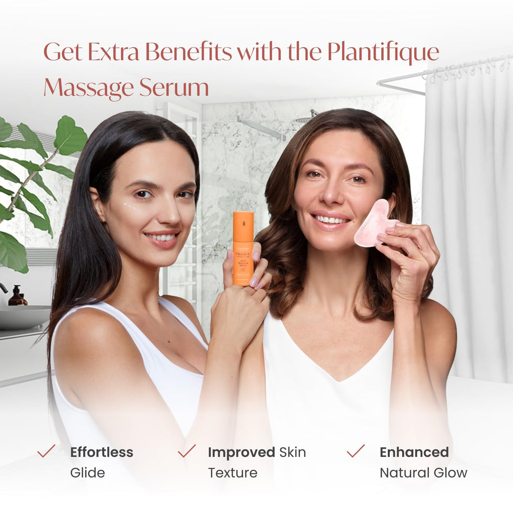 Jade Roller & Gua Sha Set – Real Jade Facial Massager