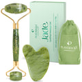 Jade Roller & Gua Sha Set – Real Jade Facial Massager