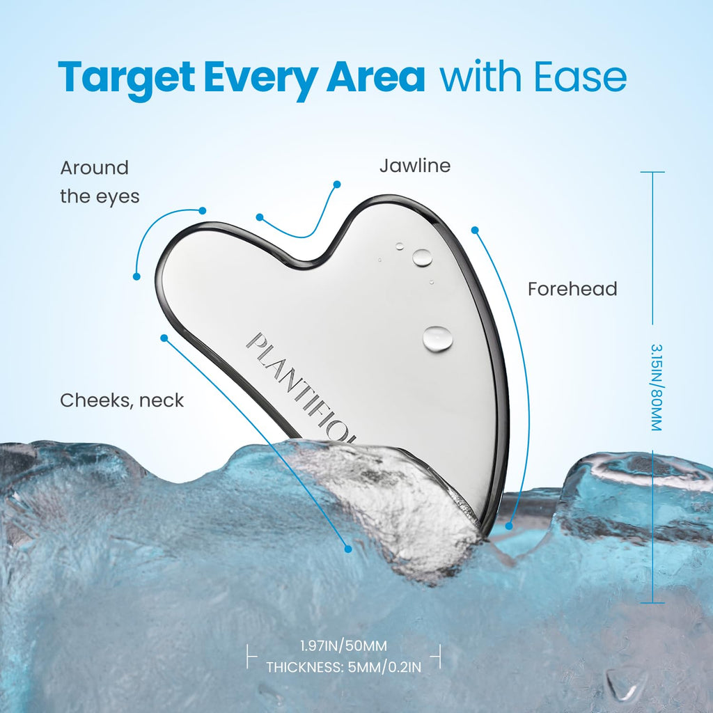 Jade Roller & Gua Sha Set – Real Jade Facial Massager